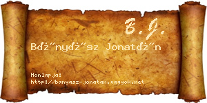 Bányász Jonatán névjegykártya